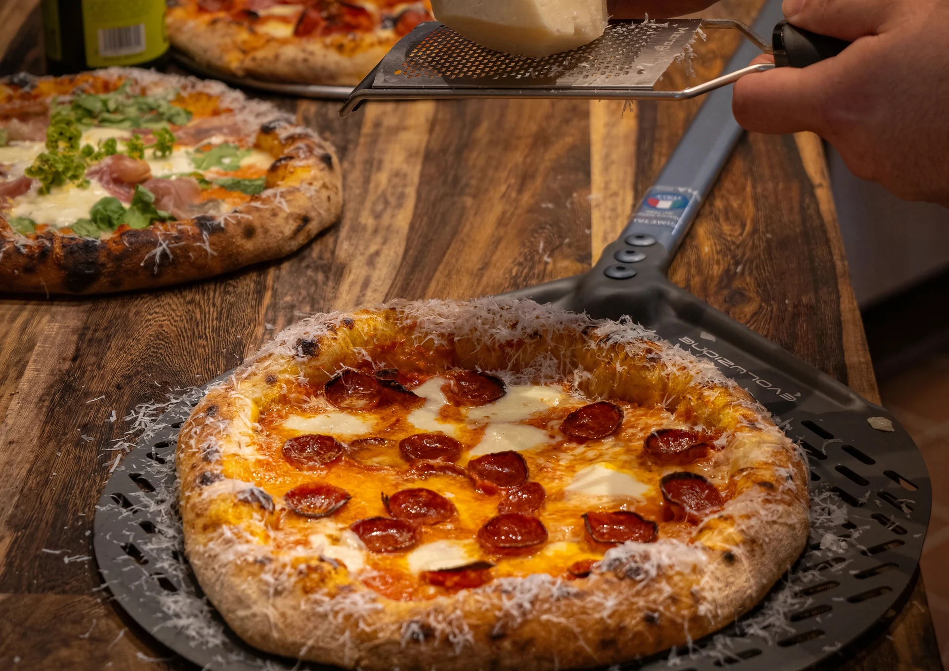 Fresh pizza at Bravado